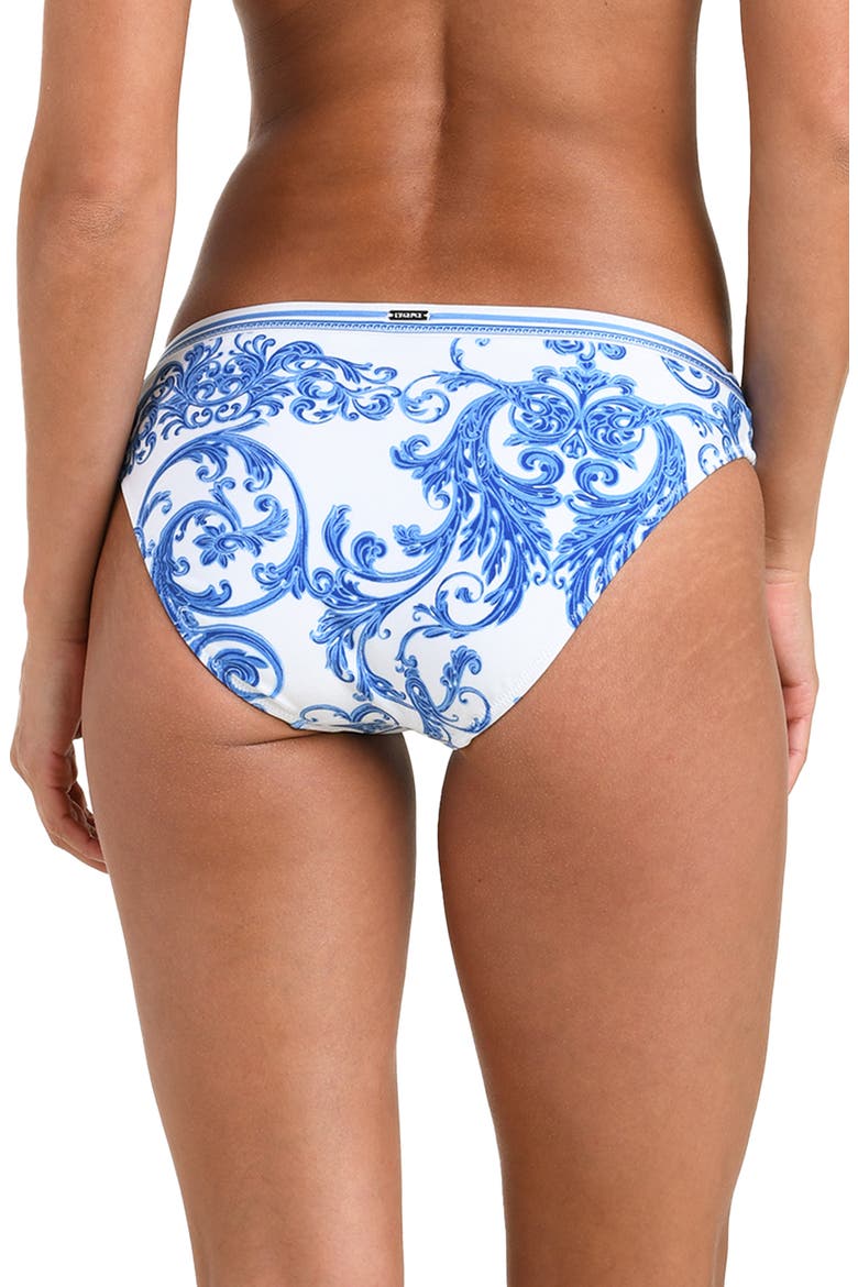 Nicole Baroque Bikini Bottoms, Alternate, color, BLUE