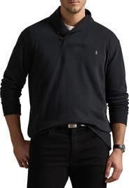 Polo Ralph Lauren Big & Tall Luxury Jersey Shawl-Collar Pullover