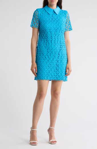 Trina Turk Sorrento Short Sleeve Cutout Shirtdress