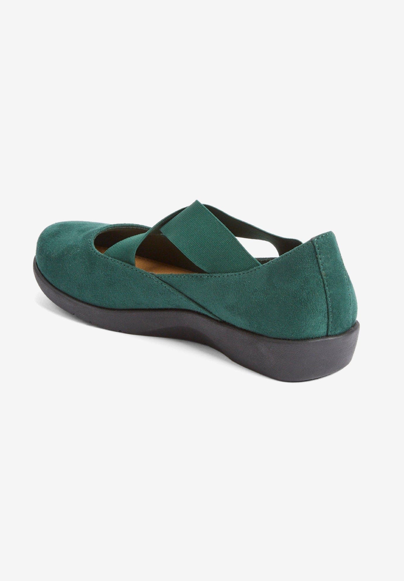 The Stacia Mary Jane Flat, Alternate, color, EMERALD