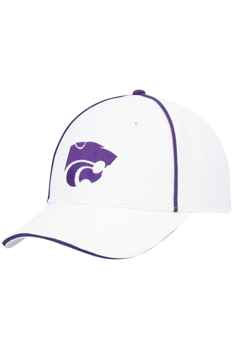 Men's Colosseum  White Kansas State Wildcats Take Your Time Snapback Hat, Main, color, White