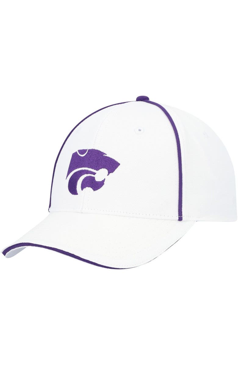 COLOSSEUM Men's Colosseum  White Kansas State Wildcats Take Your Time Snapback Hat, Main, color, 