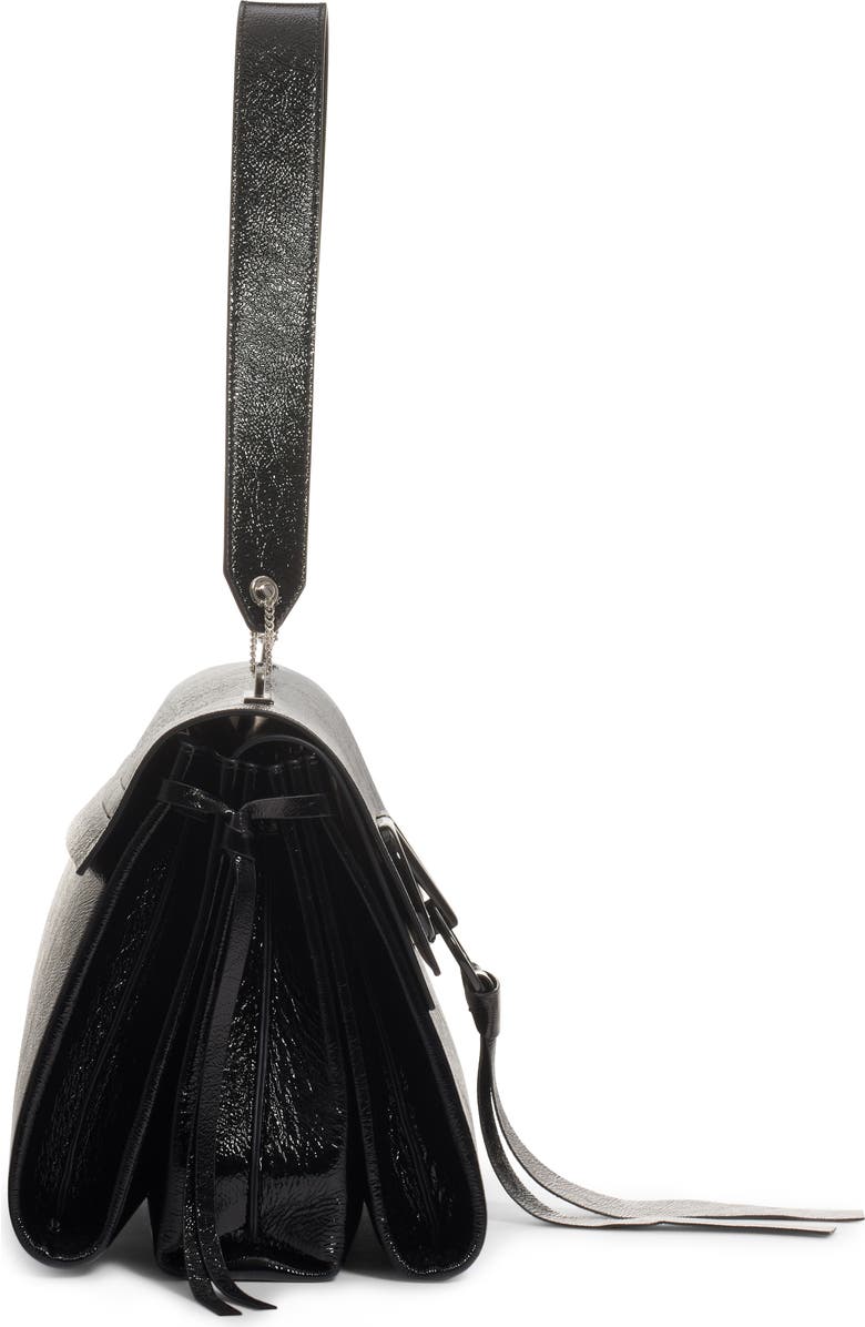 Valentino Garavani Medium V-Ring Leather Shoulder Bag, Alternate, color,