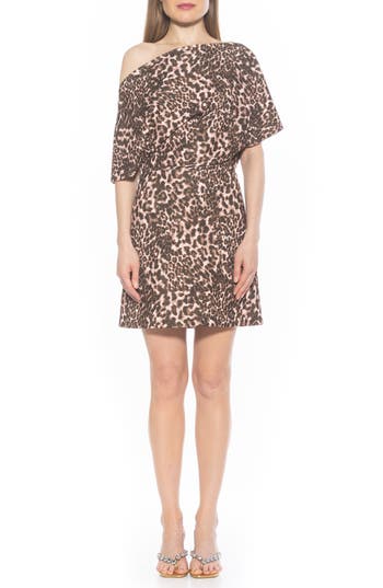 ALEXIA ADMOR ALEXIA ADMOR SURI DRAPED ONE-SHOULDER MINIDRESS 