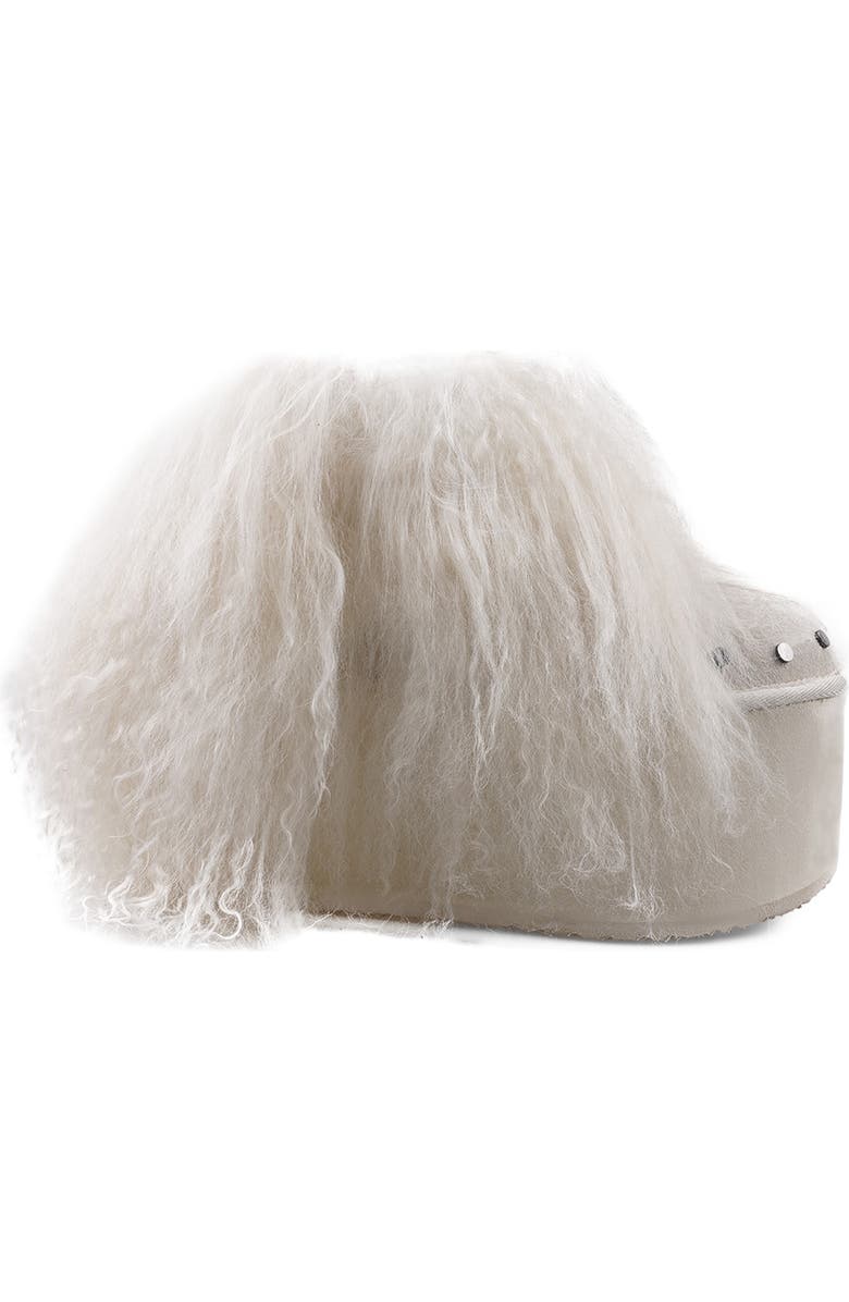 ZIGI Alleja Genuine Shearling Platform Bootie, Alternate, color, Ivory