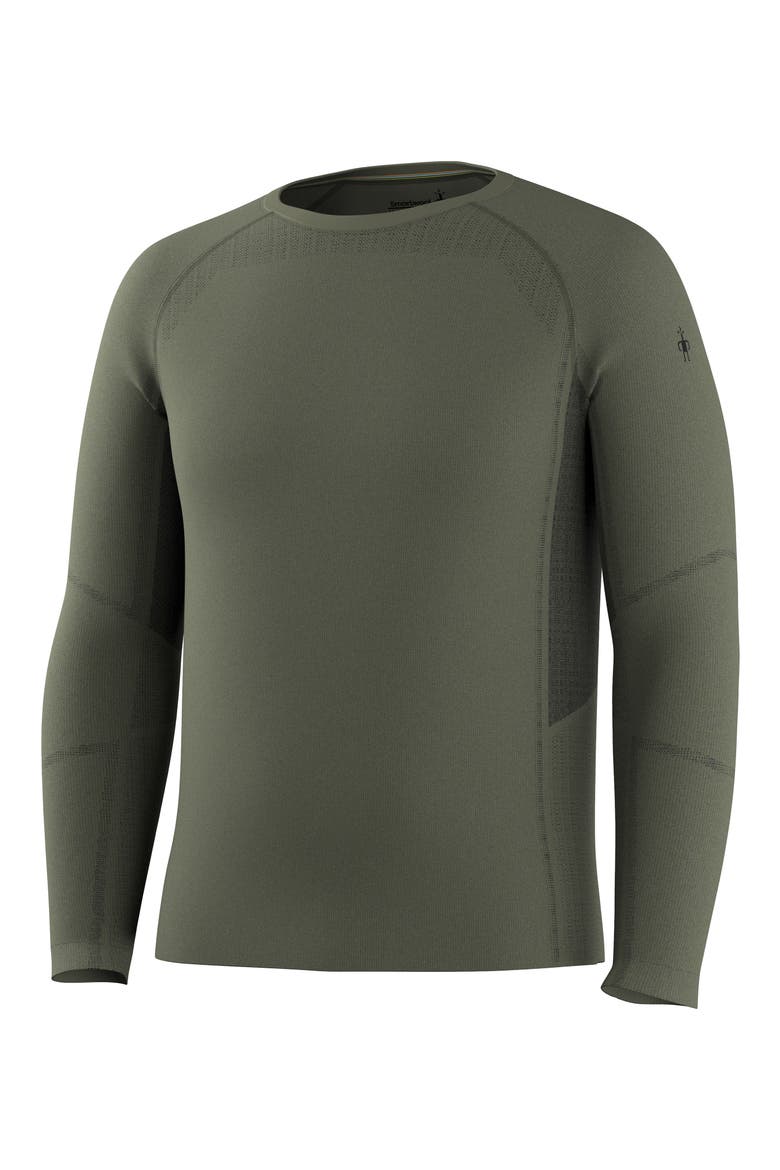 Intraknit™ All-Season Merino Base Layer Long Sleeve Crewneck T-Shirt, Alternate, color, WINTER MOSS