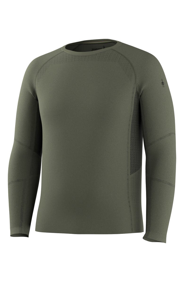 Smartwool Intraknit<sup>™</sup> All-Season Merino Base Layer Long Sleeve Crewneck T-Shirt, Main, color, 