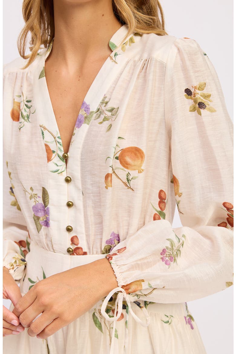 Tusla Long Sleeve Minidress, Alternate, color, IVORY MULTI