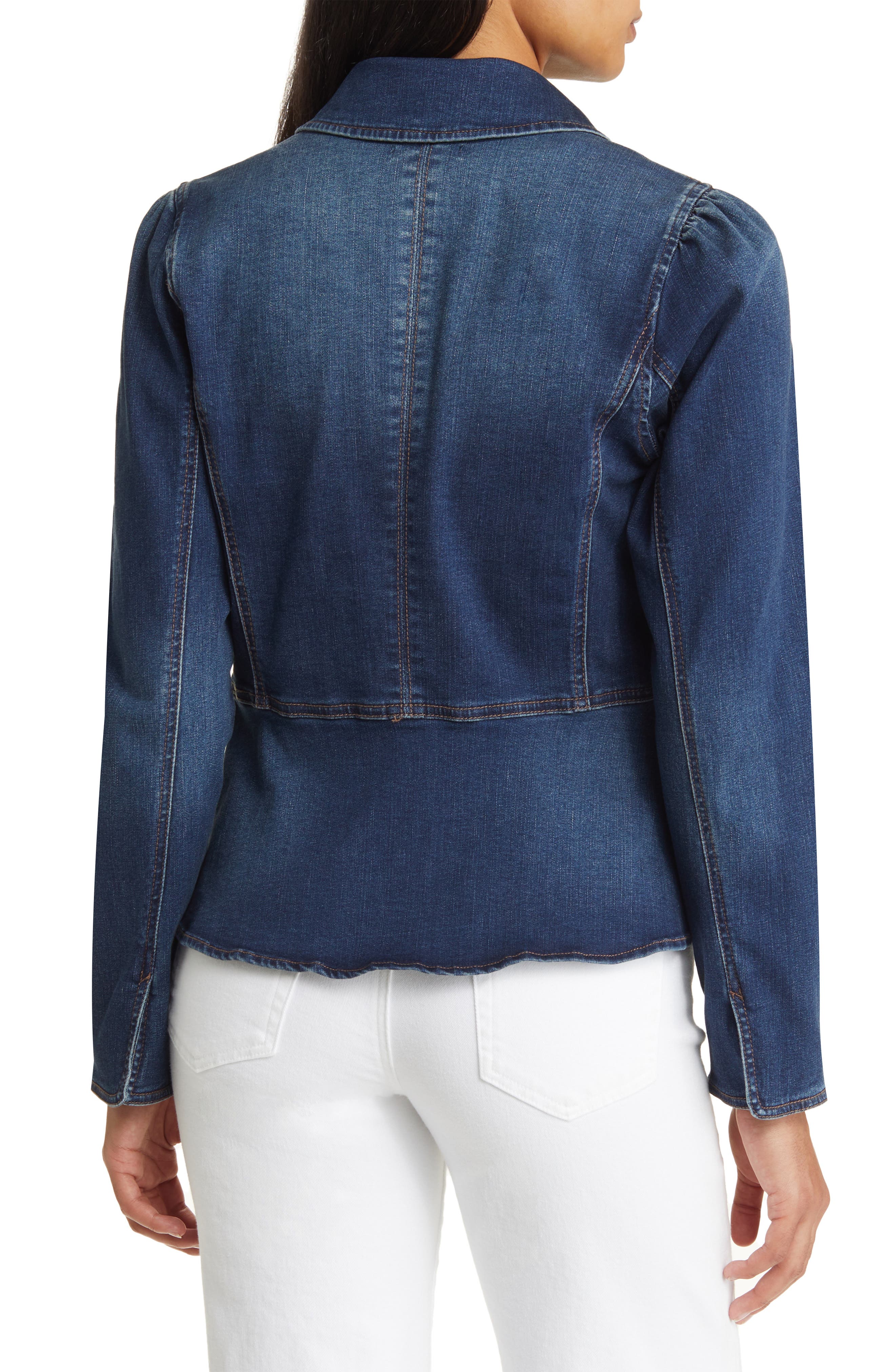 Peplum Denim Jacket - image 4