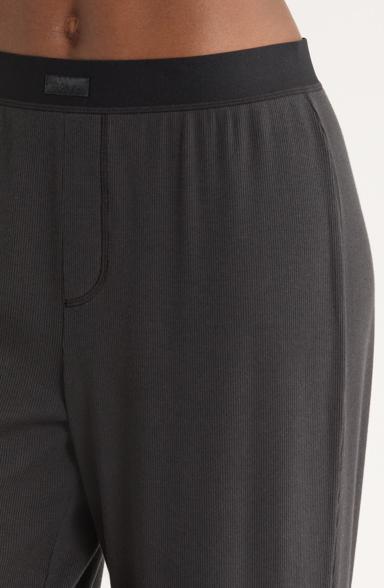 Sheer Rib Pajama Pants