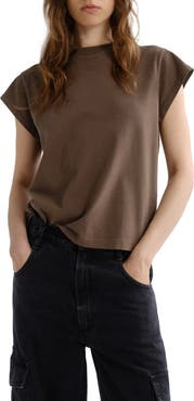 AGOLDE Long Line Bryce Cap Sleeve T-Shirt