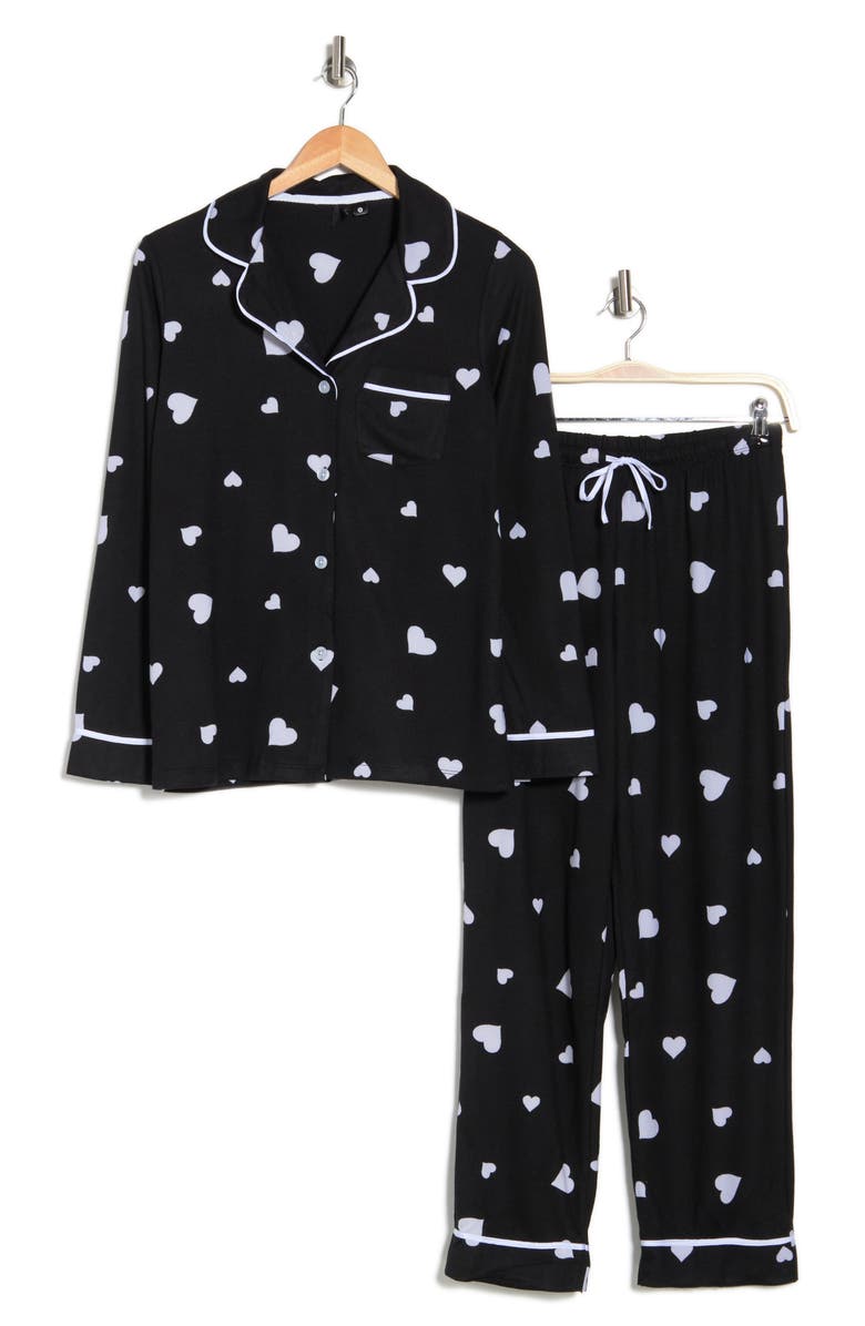 Kensie Hacci Printed Pajama Set, Alternate, color,