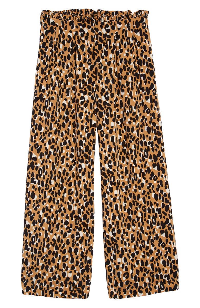 Treasure & Bond Print Paperbag Waist Pants, Main, color, 