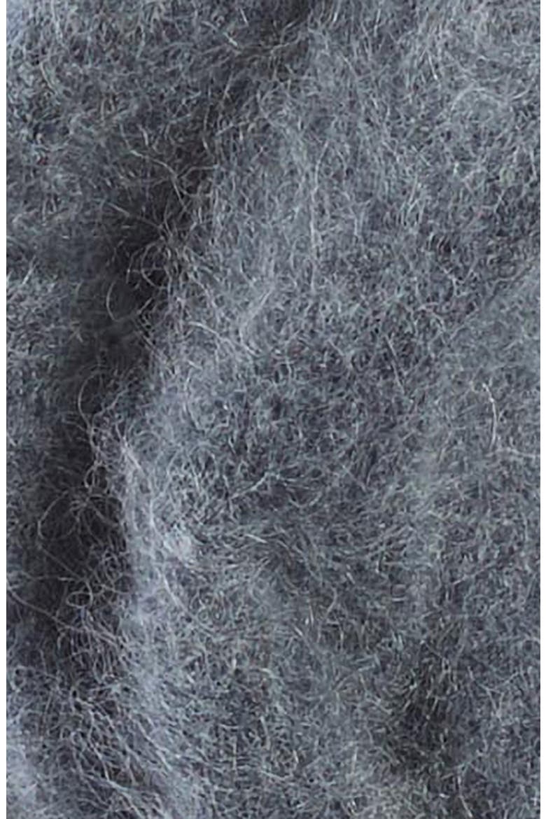 Brushed Wool & Cashmere Scarf, Alternate, color, GREY DARK CHARCOAL