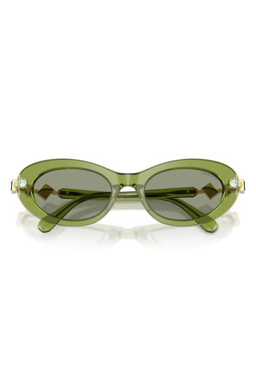 Swarovski 53mm Oval Sunglasses