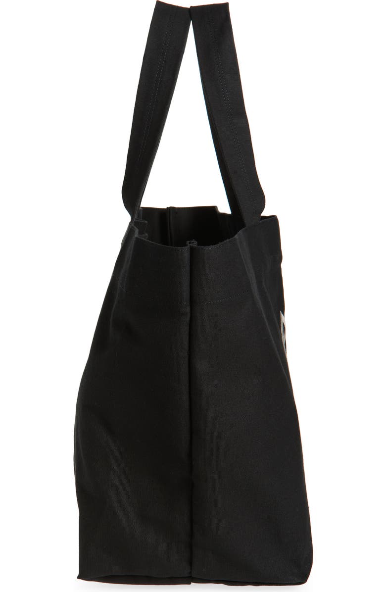 Rick Owens Star Embroidered Canvas Beach Tote, Alternate, color, Black/ Pearl
