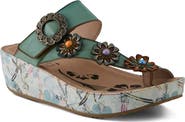 L'Artiste by Spring Step Blissbloom Platform Wedge Flip Flop