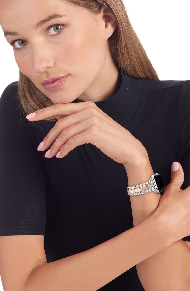 LAGOS Smart Caviar Diamond Apple Watch<sup>®</sup> Watchband, Alternate, color, 