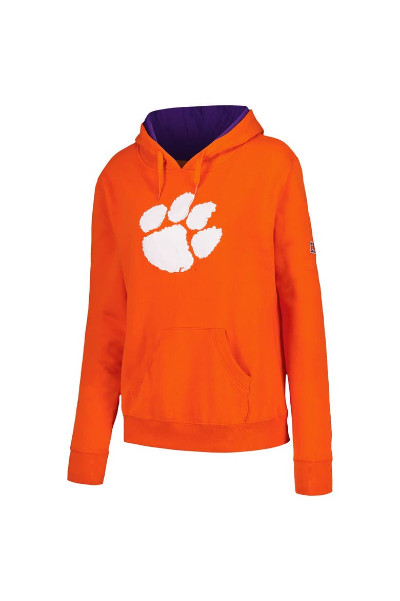 Women's Stadium Athletic Orange Clemson Tigers Big Logo Pullover Hoodie, Alternate, color, Orange