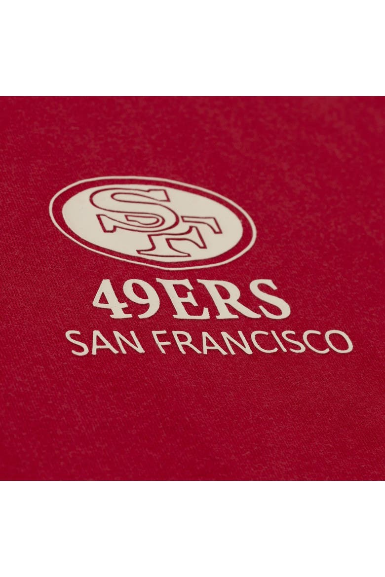 Men's Mitchell & Ness Scarlet San Francisco 49ers Core Essentials Micro Logo T-Shirt, Alternate, color, Scarlet