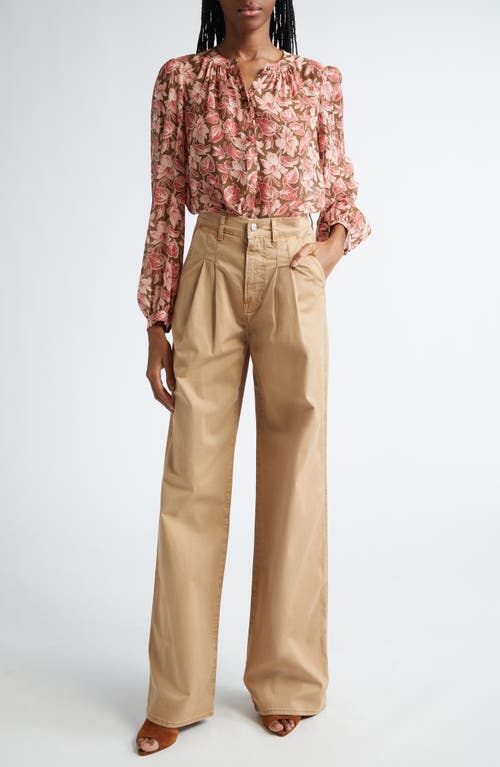 VERONICA BEARD VERONICA BEARD ASHLYNN FLORAL PRINT SILK SHIRT