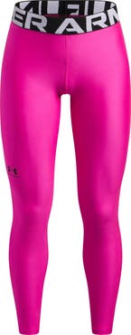 Under Armour Kids' HeatGear® Logo Jacquard Waistband Leggings