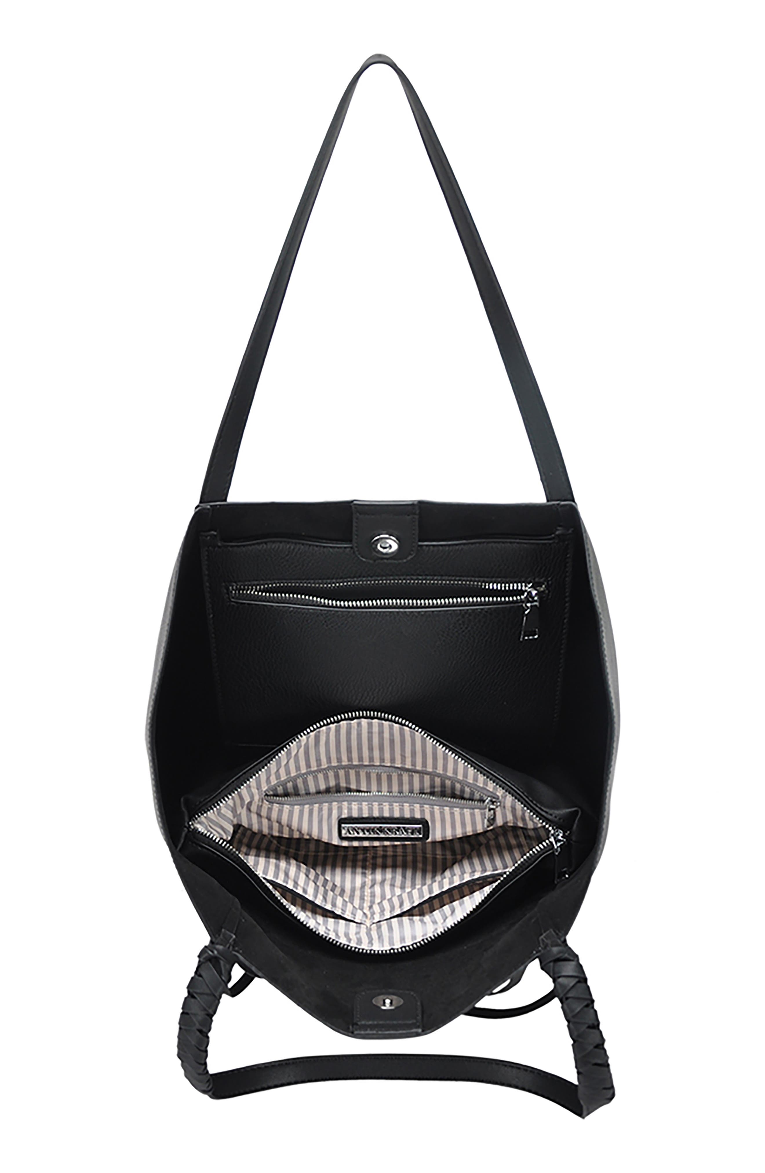 Antik Kraft Knotted Strap Faux Leather Tote, Alternate, color, 