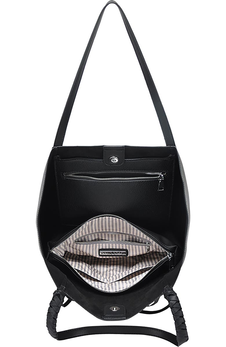 Antik Kraft Knotted Strap Faux Leather Tote, Alternate, color,