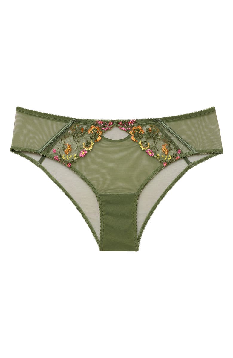 Etam Gourmandise Hipster Briefs, Alternate, color, Green