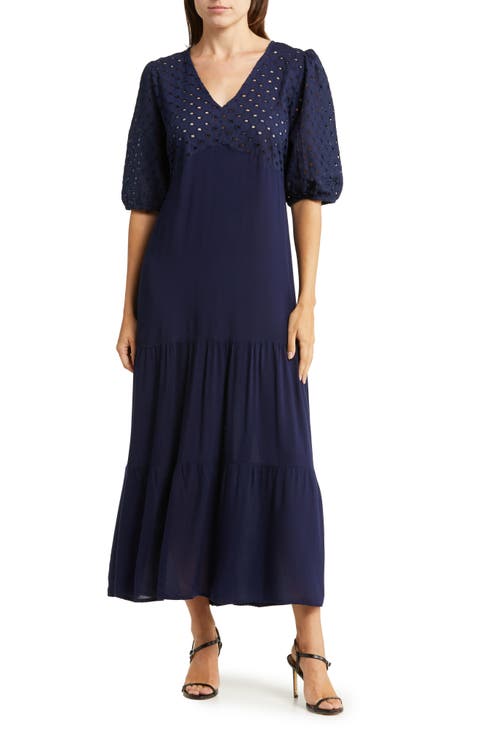 Tiered Short Sleeve Maxi Dress