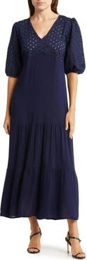 BOHO ME Tiered Short Sleeve Maxi Dress