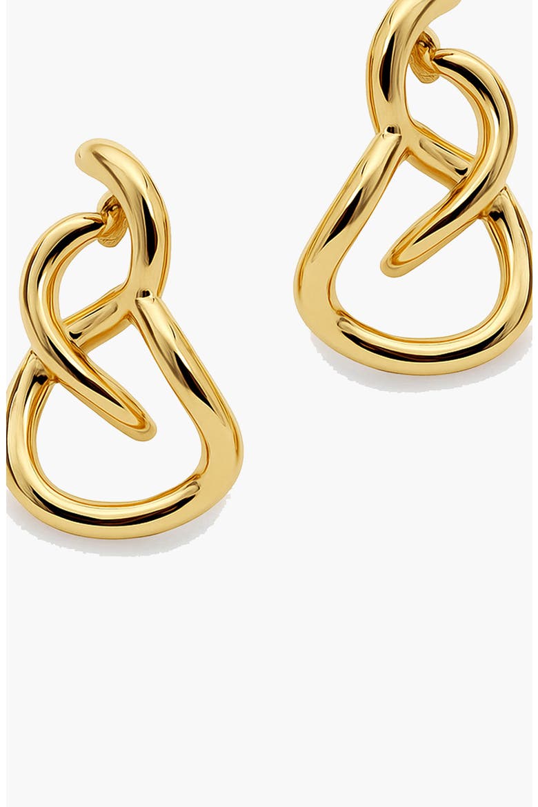 Aura Loop Earrings in Gold, Alternate, color, Gold
