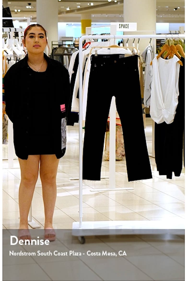 Farrah Raw Hem High Waist Ankle Bootcut Jeans video