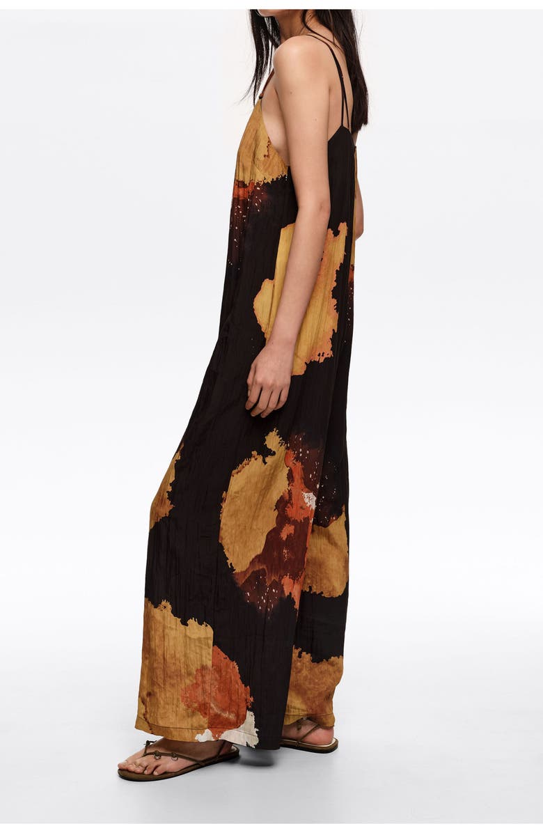 Bimba y Lola A-line Jumpsuit, Alternate, color, Blot Xl Black