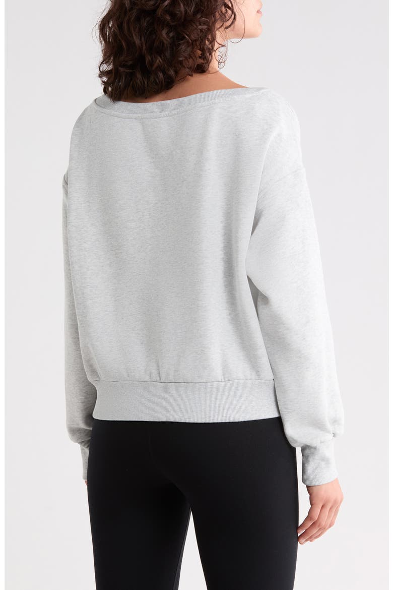 Feather Fleece Sweatshirt, Alternate, color, GREY LIGHT HEATHER
