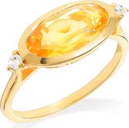 YS GEMS Amethyst Oval Ring