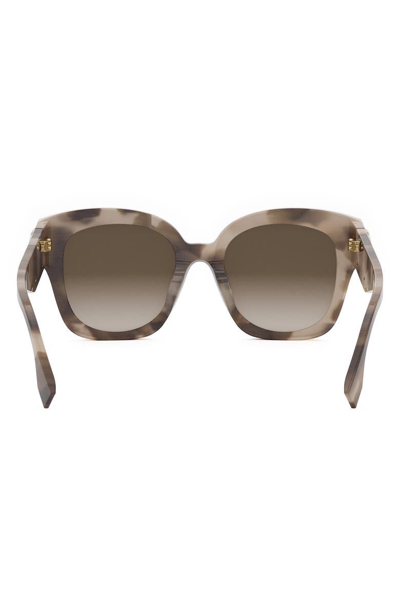Fendi 'Fendi First 63mm Square Sunglasses, Alternate, color, Havana/ Other / Gradient Brown