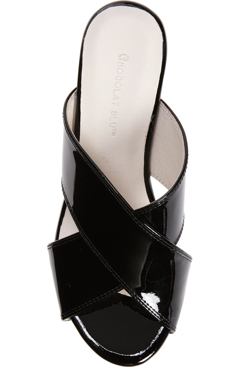 Chocolat Blu Crisscross Wedge Slide Sandal, Alternate, color,
