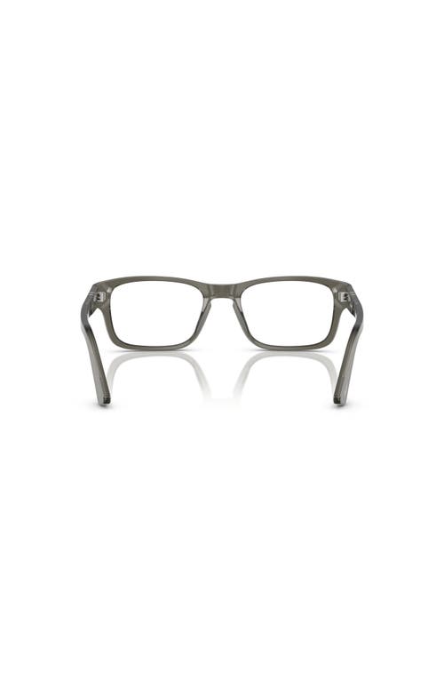 Persol 54mm Rectangle Optical Glasses In Gold
