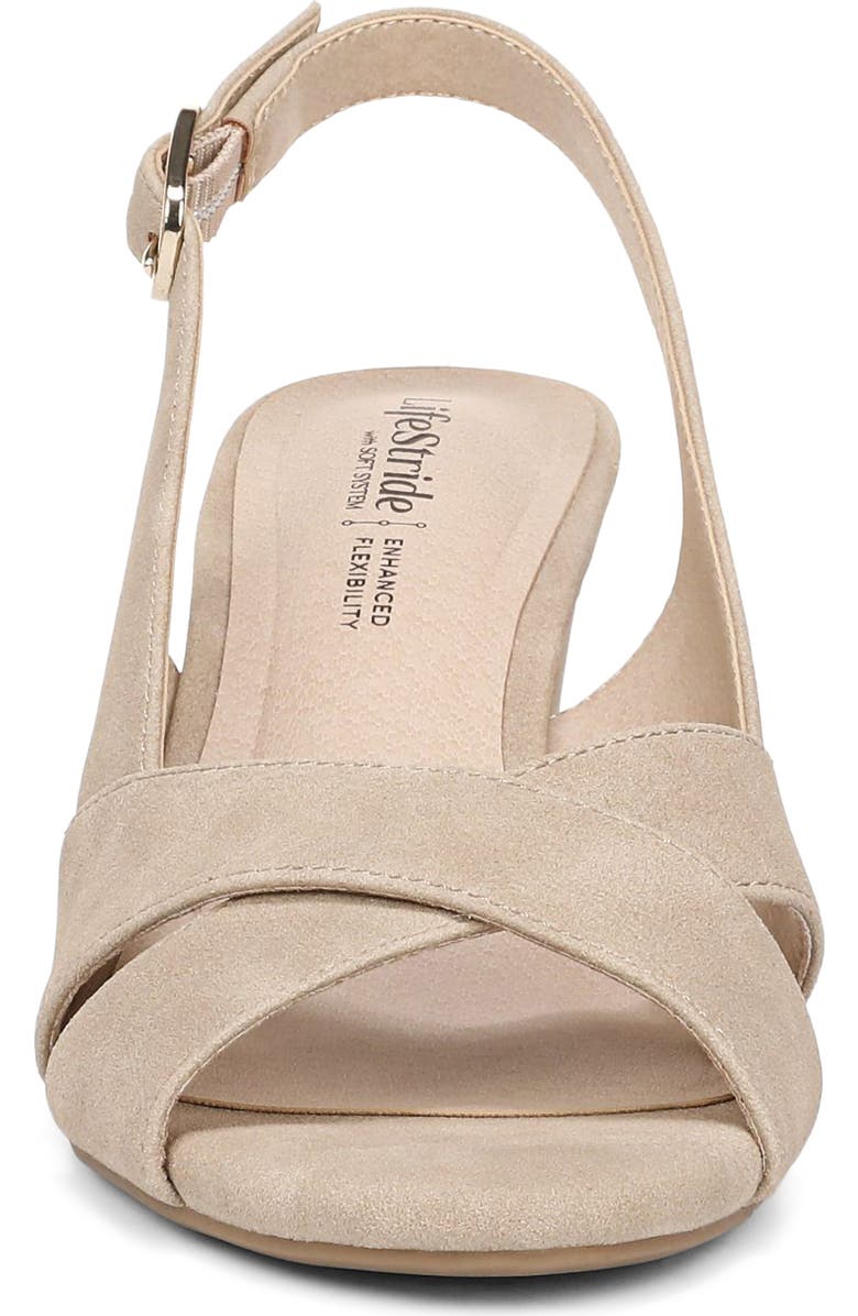 LifeStride Freesia Slingback Sandal, Alternate, color, Dark Taupe