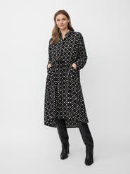 Masai Copenhagen MaNovany Long Sleeve Shirt Midi Dress