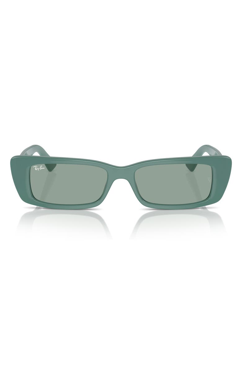 Ray-Ban Teru 54mm Rectangular Sunglasses, Alternate, color, Dark Green