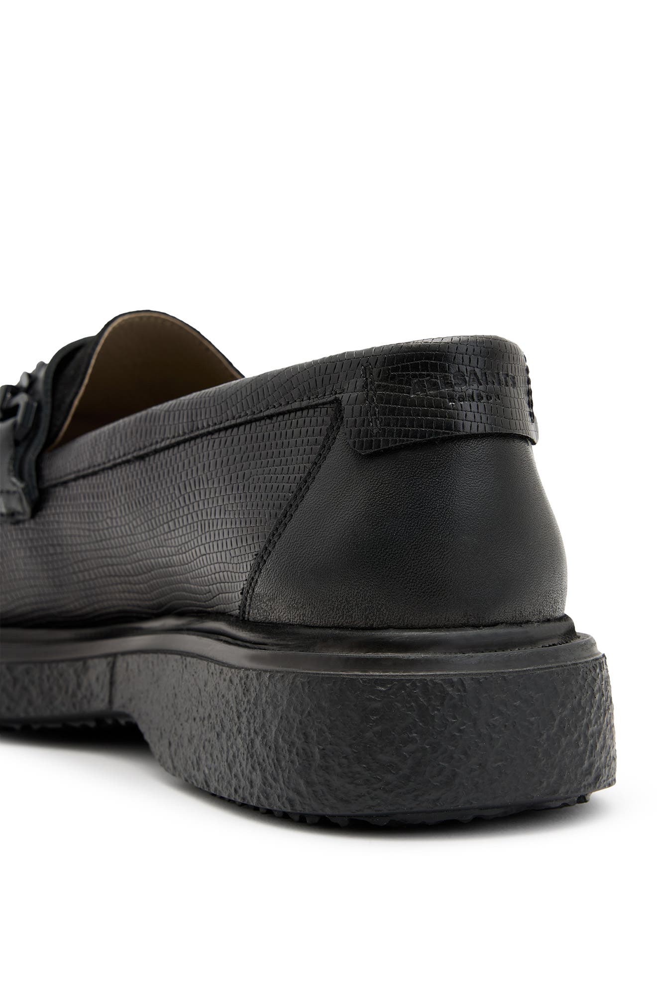 AllSaints Gibbs Chain Loafer, Alternate, color, 