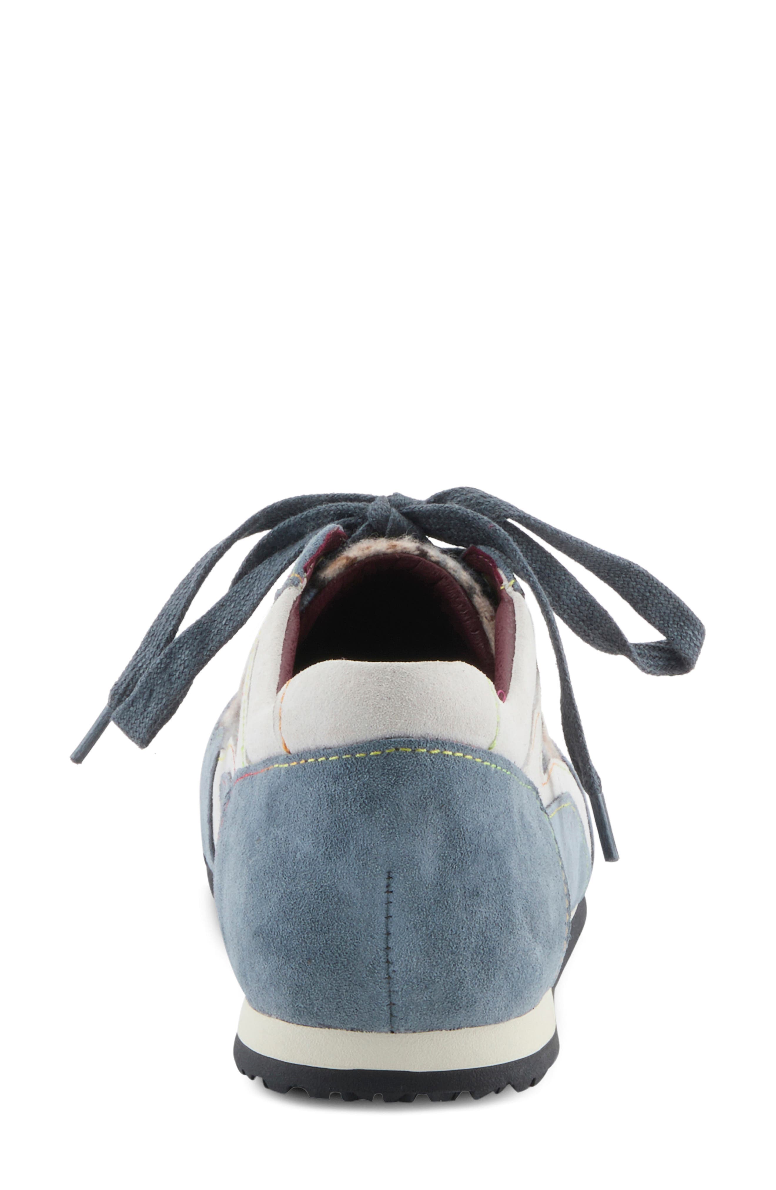 Carpediem Lace-Up Sneaker, Alternate, color, BLUE MULTI SUEDE