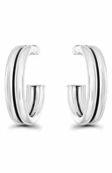 Double Tubing 20mm Hoop Earrings