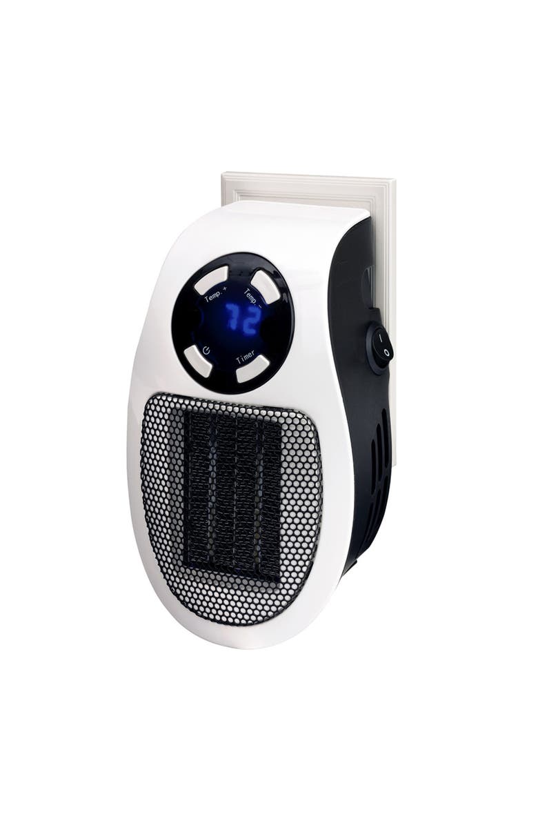 Optimus Mini Plug-in Heater with Thermostat, Main, color, White