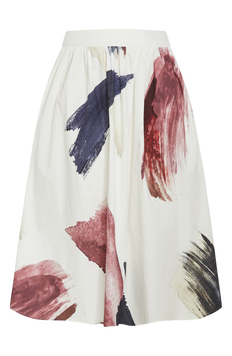 City Chic Alisha Cotton A-Line Maxi Skirt, Alternate, color, Geo Muse