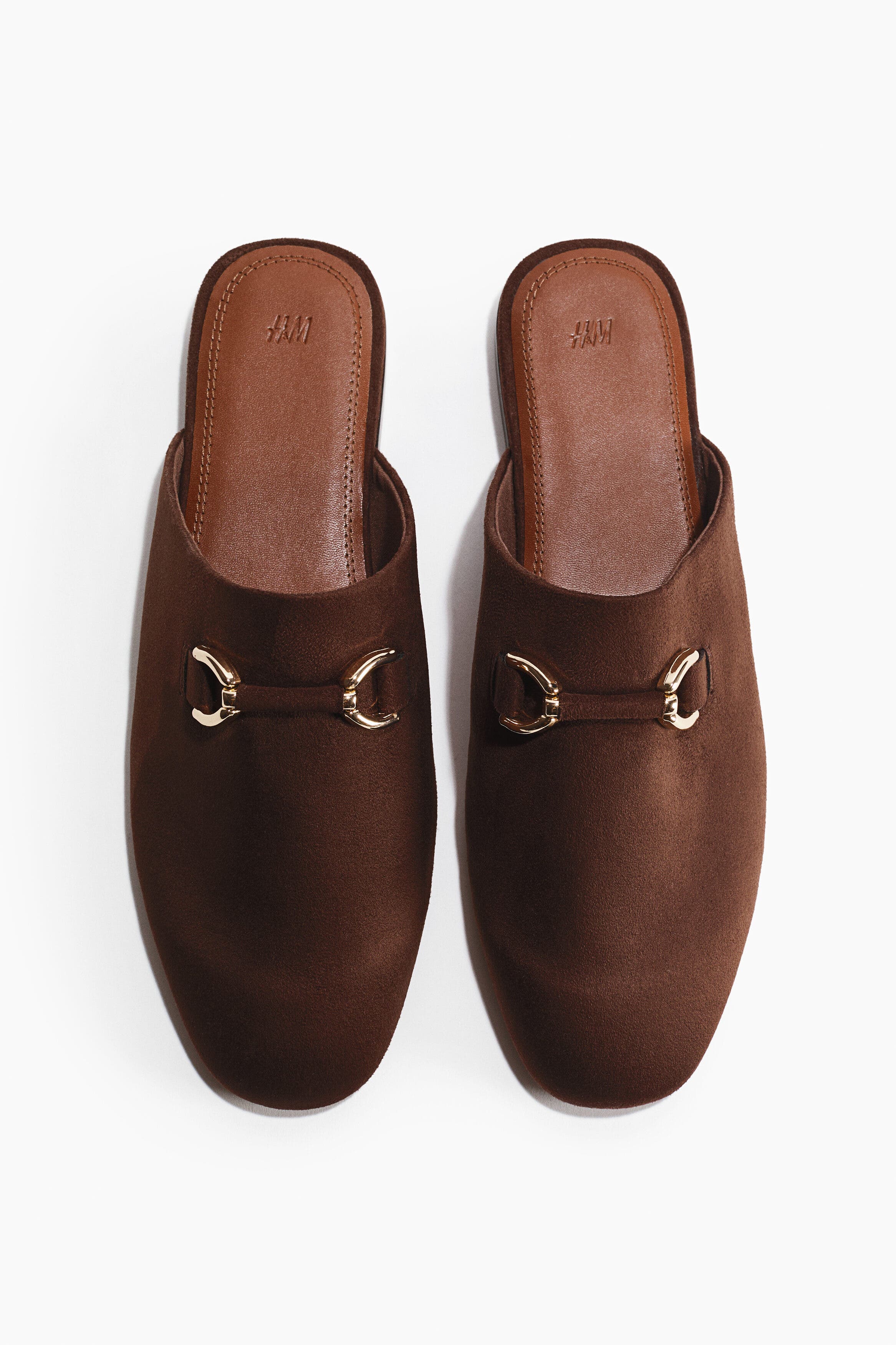 H&M Loafer Mules, Alternate, color, Dark Brown