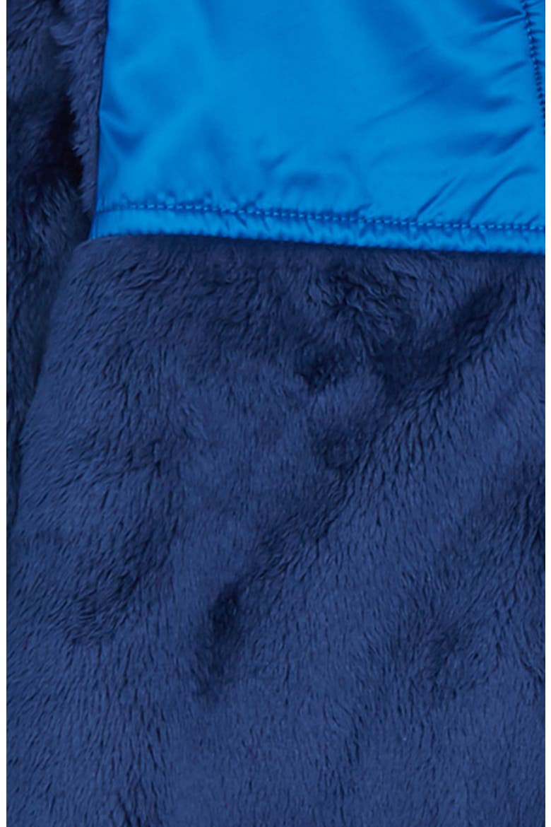 Oso Hooded Fleece Romper, Alternate, color, MIDLINE BLUE