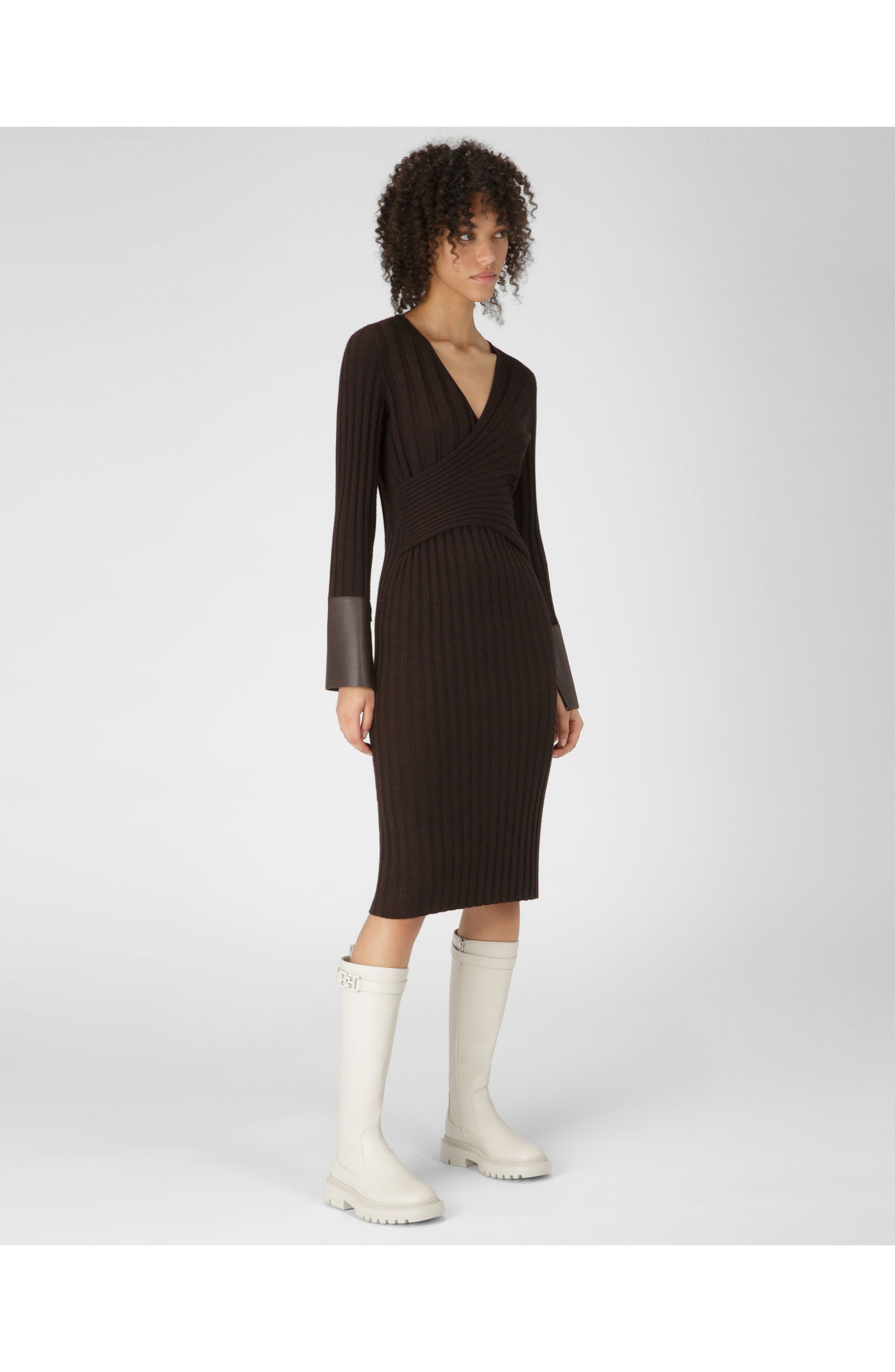 Bally Gaila Leather Boots, Alternate, color, Natural